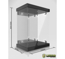 Master Light House Acrylic Display Case with Lighting for 1/6 Action Figures (black)